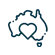 Icon of Australia with a heart in the middle representing love for Sydney in the context of luxury yacht rentals.