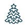 Blue Christmas tree icon representing premium dreamboat rental services for Salt Motoryacht Sydney 2025.