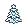 Blue Christmas tree icon representing premium dreamboat rental services for Salt Motoryacht Sydney 2025.